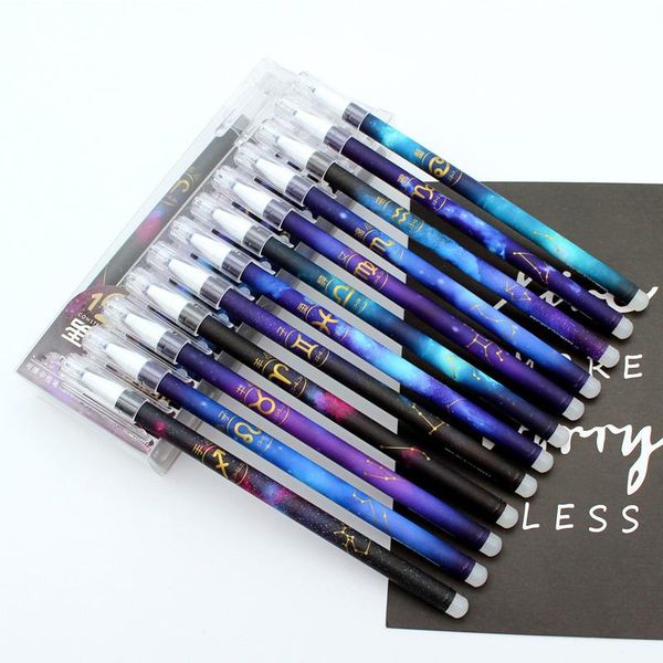 gel pens 12pcs/lot 0.5mm constellation erasable set blue black ink starry pen for student school stationery supplies girl gift
gel pens 12pcs/lot 0.5mm constellation erasable set blue black ink starry pen for student school stationery supplies girl gift