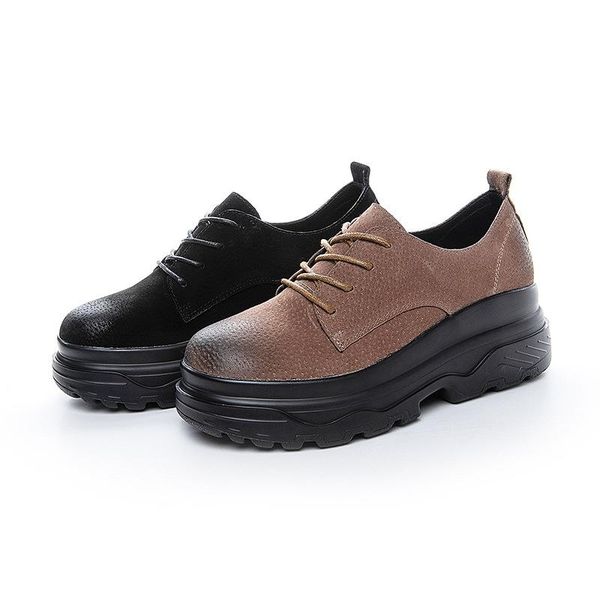 boots platform shoes women's 2021 casual retro color polished leather single women, Black
boots platform shoes women's 2021 casual retro color polished leather single women, Black