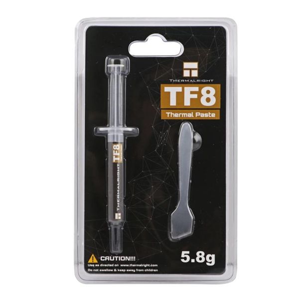 fans & coolings thermalright tf8 5.8g 13.8 w / m.k high-end thermal grease long life, non-conductivity and high heat transfer for cpu gpu co
fans & coolings thermalright tf8 5.8g 13.8 w / m.k high-end thermal grease long life, non-conductivity and high heat transfer for cpu gpu co