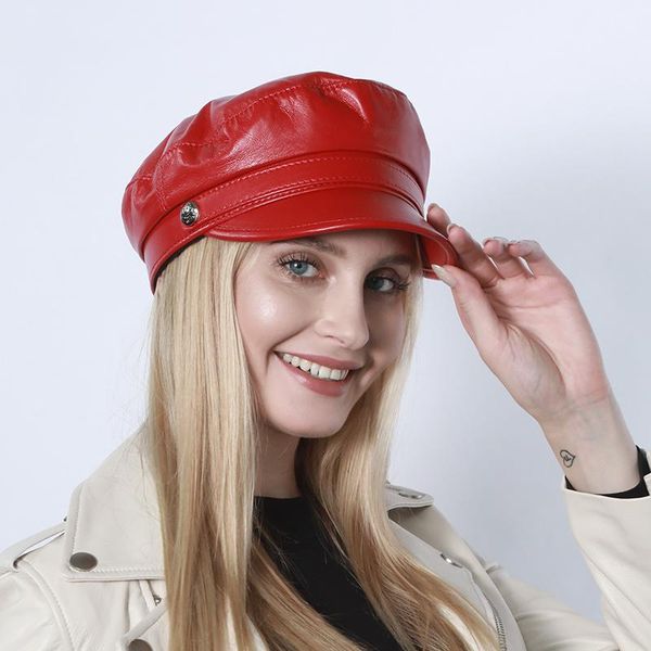 berets leather real military cap sheep army sailor hats for women men flat female travel cadet captain red hat, Blue;gray
berets leather real military cap sheep army sailor hats for women men flat female travel cadet captain red hat, Blue;gray