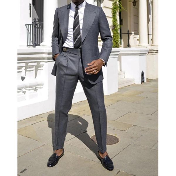 men's suits & blazers dark grey 2 pieces tailor-made men modern formal wedding tuxedo highwaist pant lapel party groom wear double brea, White;black
men's suits & blazers dark grey 2 pieces tailor-made men modern formal wedding tuxedo highwaist pant lapel party groom wear double brea, White;black