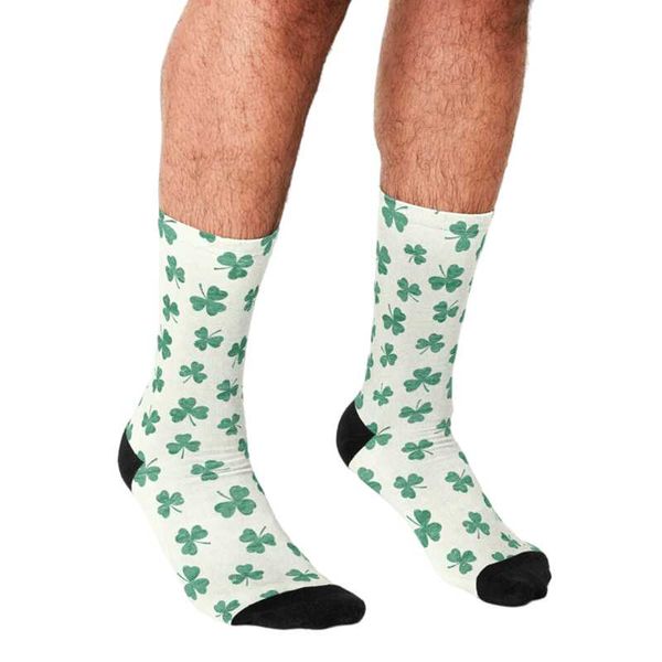 men's socks 2021 funny men's dancing shamrocks pattern printed hip hop men happy cute boys street style crazy for, Black
men's socks 2021 funny men's dancing shamrocks pattern printed hip hop men happy cute boys street style crazy for, Black