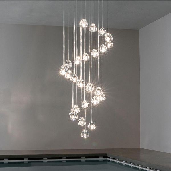 modern crystal stair chandelier light luxury living room lamp post creative bedroom bedside dining pendant lamps
modern crystal stair chandelier light luxury living room lamp post creative bedroom bedside dining pendant lamps
