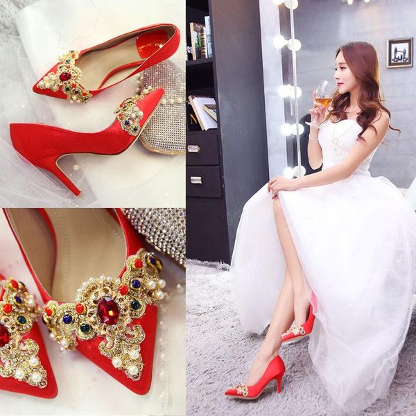 bridal crystal wedding shoes red show bridesmaid women pumps stiletto shallow pointed high-heeled satin dress, Black
bridal crystal wedding shoes red show bridesmaid women pumps stiletto shallow pointed high-heeled satin dress, Black