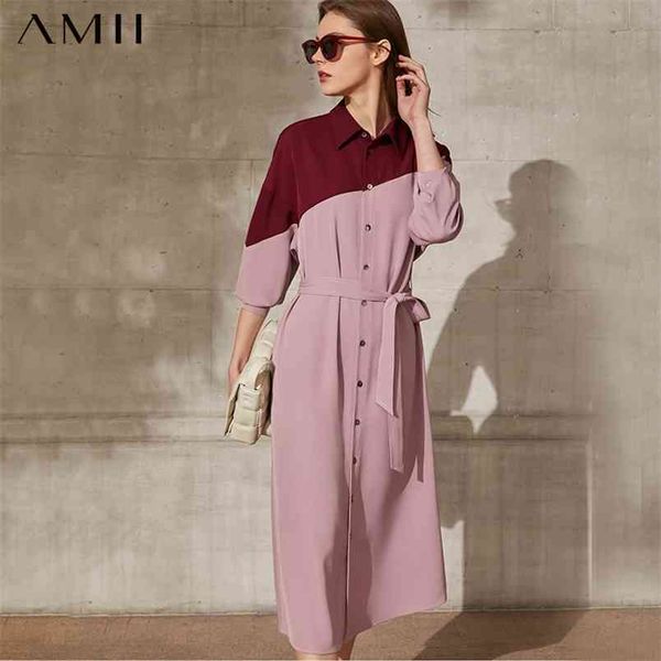 minimalism spring women's dress causal lapel patchwork belt calf-length female fashion chiffon 12140060 210527, Black;gray
minimalism spring women's dress causal lapel patchwork belt calf-length female fashion chiffon 12140060 210527, Black;gray