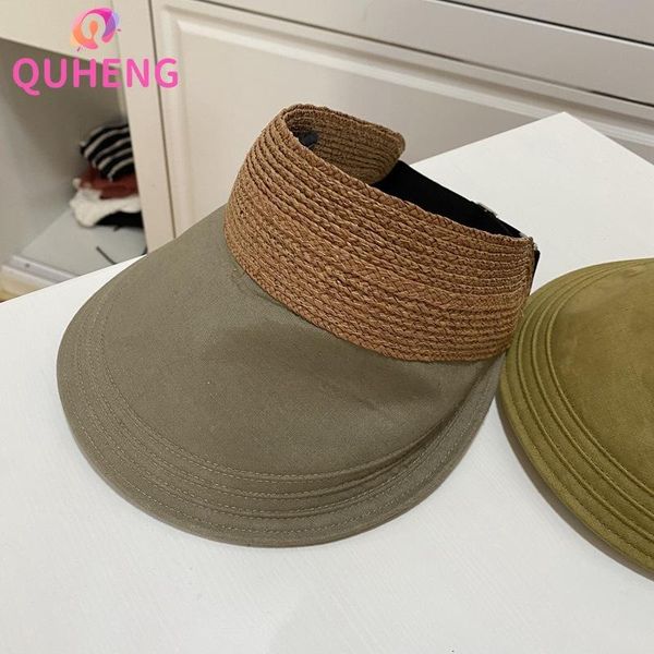 wide brim hats quheng raffia empty hat ladies wild stitching cotton and linen spring summer foldable sun m165, Blue;gray
wide brim hats quheng raffia empty hat ladies wild stitching cotton and linen spring summer foldable sun m165, Blue;gray