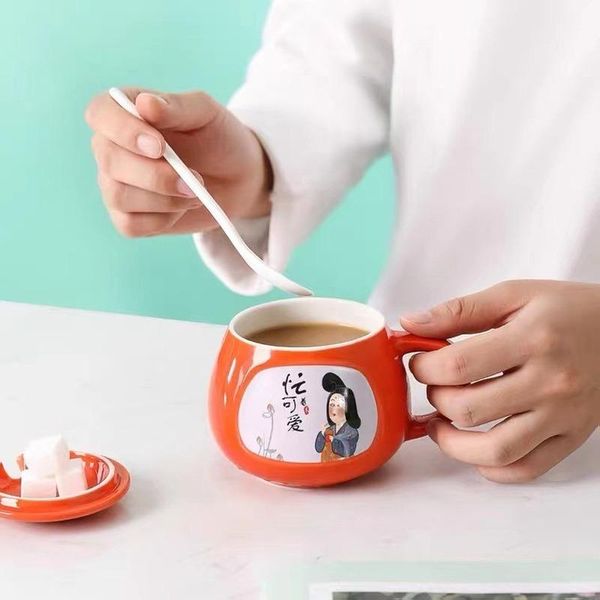 mugs classical beauty and wind creative ceramic mug with lid spoon coffee cup male female couple drinking tumblers
mugs classical beauty and wind creative ceramic mug with lid spoon coffee cup male female couple drinking tumblers