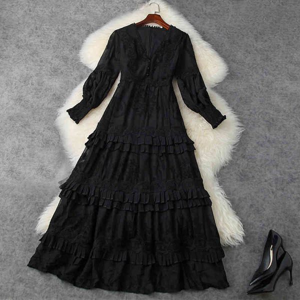casual dresses spring long sleeve v neck black pure color embroidery panelled mid-calf dress elegant lj07t11762 ld7v, Black;gray
casual dresses spring long sleeve v neck black pure color embroidery panelled mid-calf dress elegant lj07t11762 ld7v, Black;gray