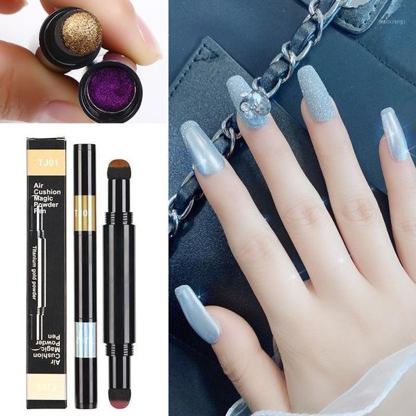 colors nail art double-ended air cushion pen mirror powder laser gold and silver aurora tool glitter1, Silver;gold
colors nail art double-ended air cushion pen mirror powder laser gold and silver aurora tool glitter1, Silver;gold