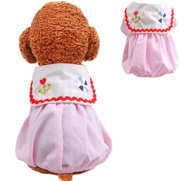 dog apparel pink blue shirt dress strips short-sleeved navy style cat dresses for pet big lapel with anchor fluffy tshirt skirt girl
dog apparel pink blue shirt dress strips short-sleeved navy style cat dresses for pet big lapel with anchor fluffy tshirt skirt girl