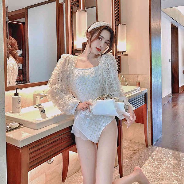 swimsuit piece women's ladies'swimsuit trikini rashguard female lace long swim wear, White;black
swimsuit piece women's ladies'swimsuit trikini rashguard female lace long swim wear, White;black