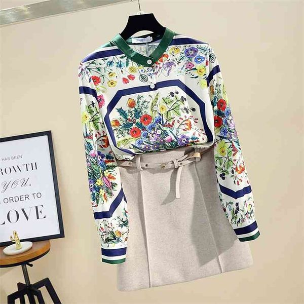 spring and autumn women's shirt korean fashion retro long-sleeved printed plus size blouses gd331 210506, White
spring and autumn women's shirt korean fashion retro long-sleeved printed plus size blouses gd331 210506, White