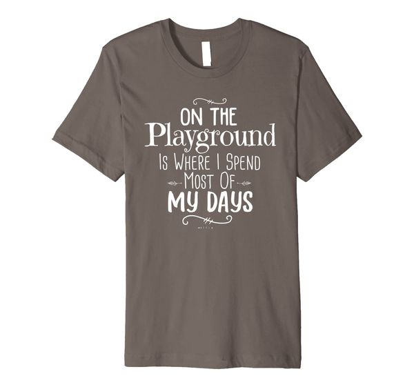on the playground is where i spend most of my days teacher premium t-shirt, White;black
on the playground is where i spend most of my days teacher premium t-shirt, White;black