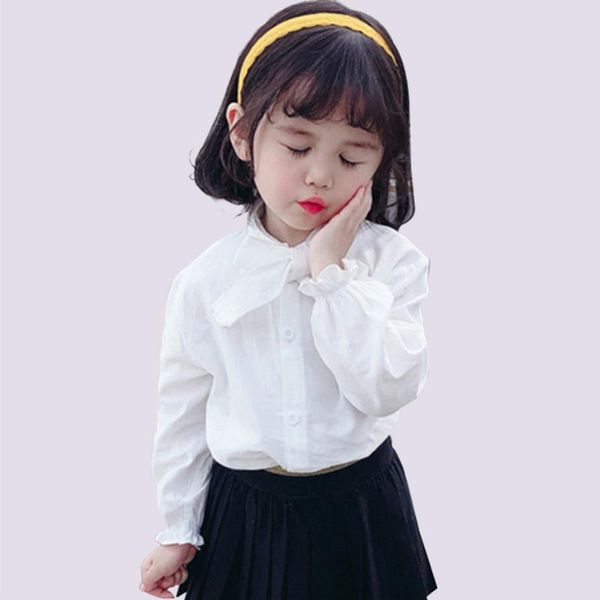 blouse for baby girl solid color children's long sleeve blouses girls toddler clothes shirts, White;black
blouse for baby girl solid color children's long sleeve blouses girls toddler clothes shirts, White;black