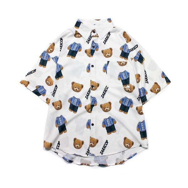 women's blouses & shirts summer shirt women oversize streetwear loose short sleeve blouse harajuku cartoon bear print casual man straig, White
women's blouses & shirts summer shirt women oversize streetwear loose short sleeve blouse harajuku cartoon bear print casual man straig, White