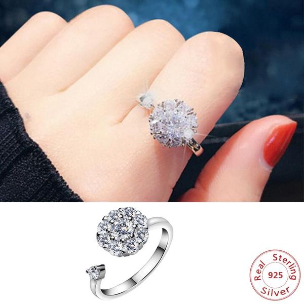 cluster rings trendy crystal engagement design for women adjustable rotatable flower openings ring luxury jewelry, Golden;silver
cluster rings trendy crystal engagement design for women adjustable rotatable flower openings ring luxury jewelry, Golden;silver