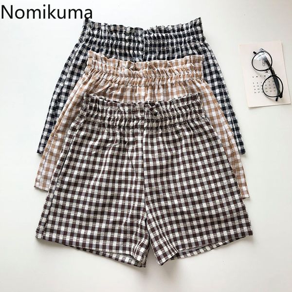 nomikuma korean vintage plaid shorts women casual retro stretch high waist short pants female summer pantalones femme 210514, White;black
nomikuma korean vintage plaid shorts women casual retro stretch high waist short pants female summer pantalones femme 210514, White;black