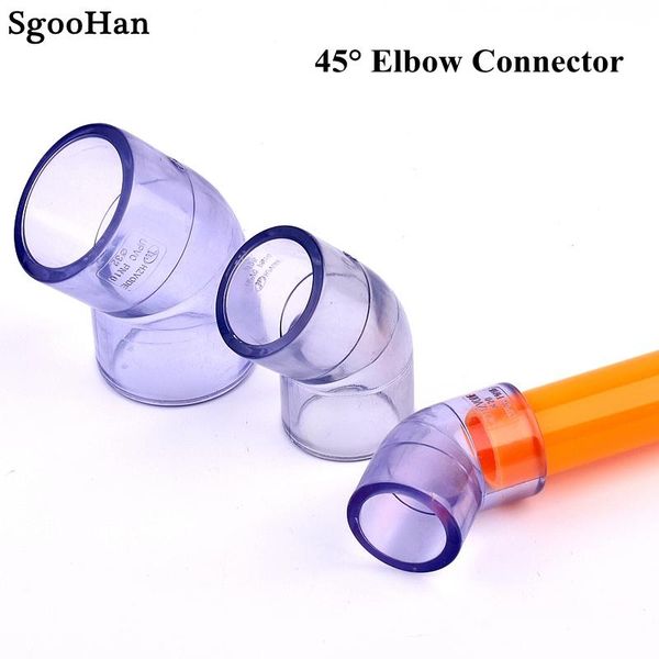 watering equipments 1pc 20~110mm upvc pipe transparent 45° elbow connector garden irrigation aquarium tank tube joint coulping adapter
watering equipments 1pc 20~110mm upvc pipe transparent 45° elbow connector garden irrigation aquarium tank tube joint coulping adapter