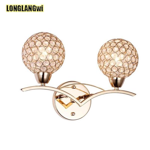 wall lamp modern crystal double slider lamps bedroom lights el bedside lighting e14 ac90-260v
wall lamp modern crystal double slider lamps bedroom lights el bedside lighting e14 ac90-260v