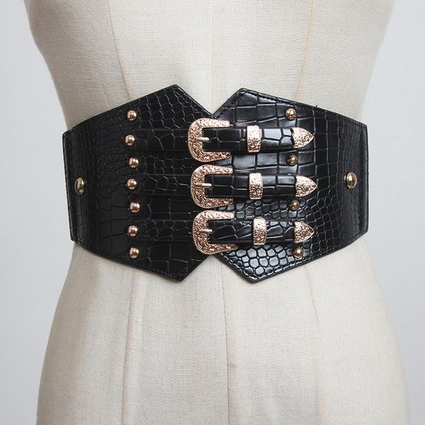 belts seebeautiful metal pin buckle irregular wide pu leather waist seal belt girdle fashion 2021 autumn winter women m496, Black;brown
belts seebeautiful metal pin buckle irregular wide pu leather waist seal belt girdle fashion 2021 autumn winter women m496, Black;brown