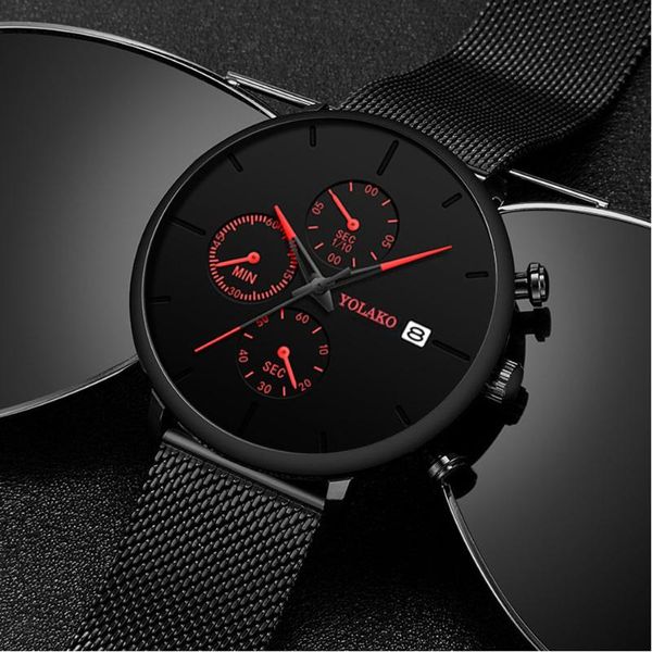 wristwatches fashion mens business black watches luxury stainless steel ultra thin mesh belt quartz men wristwatch relogio masculino saatler, Slivery;brown
wristwatches fashion mens business black watches luxury stainless steel ultra thin mesh belt quartz men wristwatch relogio masculino saatler, Slivery;brown