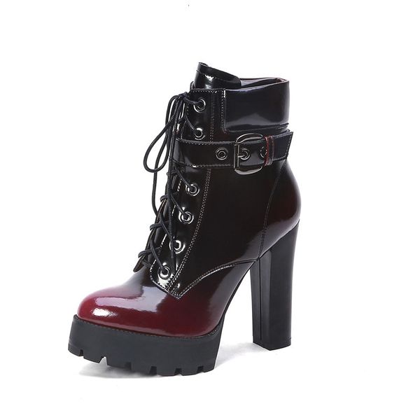 boots asumer er gradient in high heels pinkie toe lace to buckle fashion dress women's shoes, Black
boots asumer er gradient in high heels pinkie toe lace to buckle fashion dress women's shoes, Black