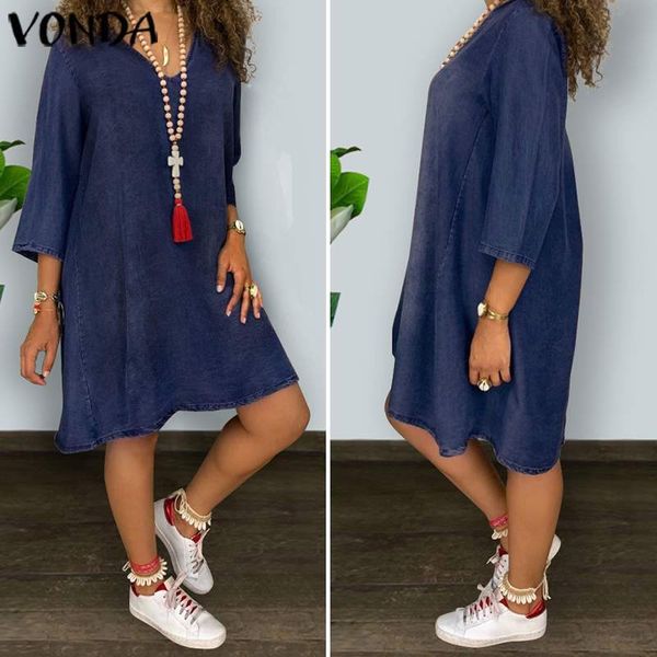 women's blouses & shirts elegant sundress long robe 2021 summer casaul 3/4 sleeve women dress bohemian vestidos loose knee length, White
women's blouses & shirts elegant sundress long robe 2021 summer casaul 3/4 sleeve women dress bohemian vestidos loose knee length, White