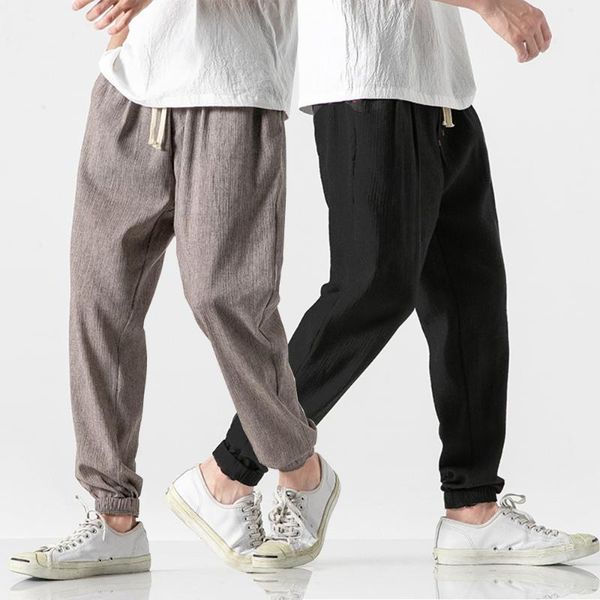 men's cotton linen casual street harem pants joggers summer trousers chinese style loose large size harajuku clothes, Black
men's cotton linen casual street harem pants joggers summer trousers chinese style loose large size harajuku clothes, Black