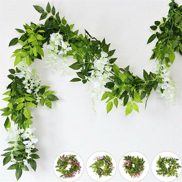 decorative flowers & wreaths 1.8m wedding arch flower wisteria artificial vine ivy leaf garland home garden decoration silk rattan string
decorative flowers & wreaths 1.8m wedding arch flower wisteria artificial vine ivy leaf garland home garden decoration silk rattan string