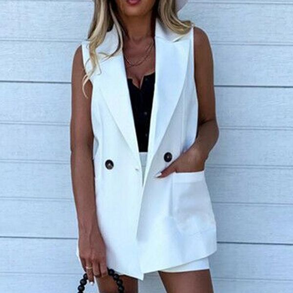 women's tracksuits women blazer suit set vest office wear coat long sleeve cardigan shorts wide leg summer lapel buttons pockets, Gray
women's tracksuits women blazer suit set vest office wear coat long sleeve cardigan shorts wide leg summer lapel buttons pockets, Gray