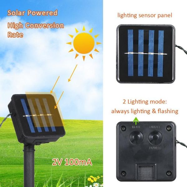 lamp holders & bases solar powered string light 100 leds 2 lighting modes christmas lights ip65 water-resistant outdoor hanging drop
lamp holders & bases solar powered string light 100 leds 2 lighting modes christmas lights ip65 water-resistant outdoor hanging drop