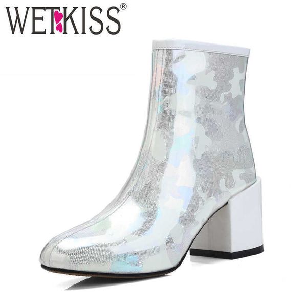 wetkiss thick high heels women ankle boots square toe zip print footwear cow leather female boot shoes woman autumn 210630, Black
wetkiss thick high heels women ankle boots square toe zip print footwear cow leather female boot shoes woman autumn 210630, Black
