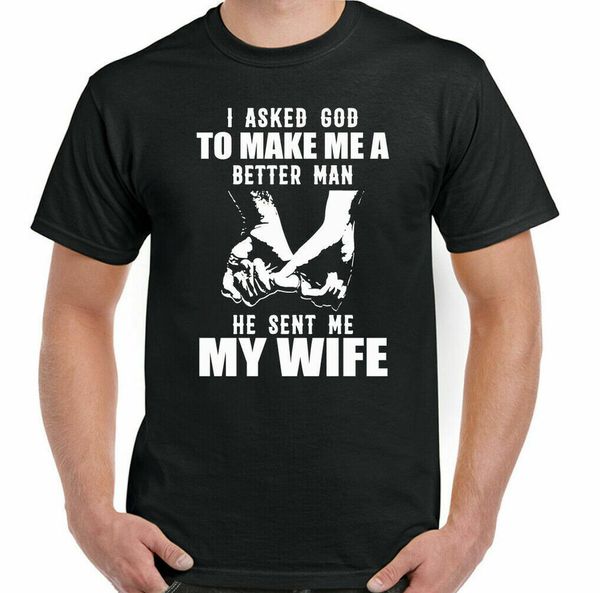 wedding anniversary t-shirt, married woman valentine's day husband god, White;black
wedding anniversary t-shirt, married woman valentine's day husband god, White;black
