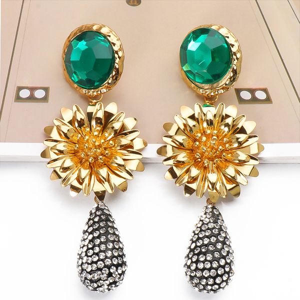 colorful flower metal rhinestone long dangle drop earrings statement crystals earrings jewelry accessories for women, Silver
colorful flower metal rhinestone long dangle drop earrings statement crystals earrings jewelry accessories for women, Silver