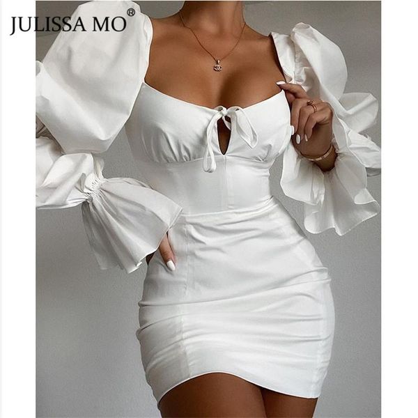 casual dresses julissa mo elegant puff sleeve bodycon white backless ruched dress women summer night party short vestidos 2021, Black;gray
casual dresses julissa mo elegant puff sleeve bodycon white backless ruched dress women summer night party short vestidos 2021, Black;gray