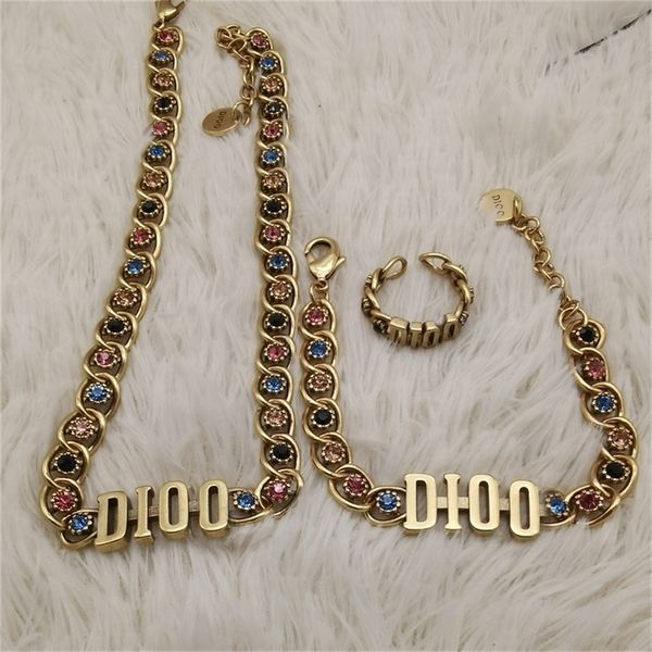 85% off factory clearance family simple color diamond necklace bracelet ring old fashion personality high sense women, Silver
85% off factory clearance family simple color diamond necklace bracelet ring old fashion personality high sense women, Silver