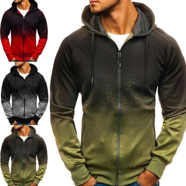 men's hoodies & sweatshirts casual loose sweatshirt zipper closure gradient color warm, Black
men's hoodies & sweatshirts casual loose sweatshirt zipper closure gradient color warm, Black