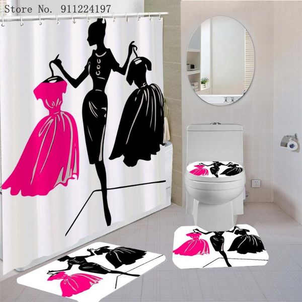 bath accessory set shopping girl african women print shower curtain handsome man polyester bathroom curtains anti-slip mats carpets rugs
bath accessory set shopping girl african women print shower curtain handsome man polyester bathroom curtains anti-slip mats carpets rugs