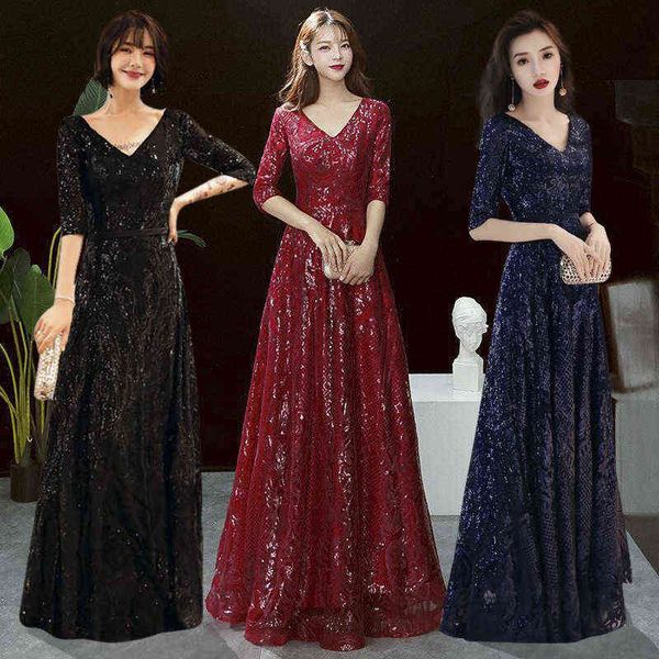 luxury prom dresses banquet evening female 2021 autumn long sequin large size slim temperament host annual meeting, Black
luxury prom dresses banquet evening female 2021 autumn long sequin large size slim temperament host annual meeting, Black