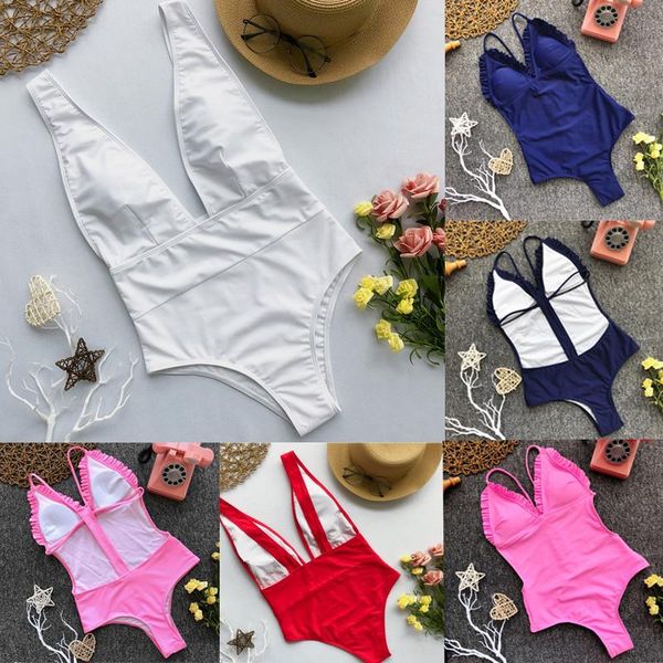 one-piece suits one piece est solid deep v swimsuits women monokinis summer padded swim beachwear bathing suit maillot de bain femme
one-piece suits one piece est solid deep v swimsuits women monokinis summer padded swim beachwear bathing suit maillot de bain femme