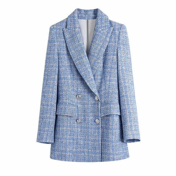 Jackets EOS LORIDAR Brand Designer French 2021 Autumn Winter Zaraing Style Loose Thin Plaid Texture Suit Jacket Women Ropa De Mujer, Blue;gray
Jackets EOS LORIDAR Brand Designer French 2021 Autumn Winter Zaraing Style Loose Thin Plaid Texture Suit Jacket Women Ropa De Mujer, Blue;gray