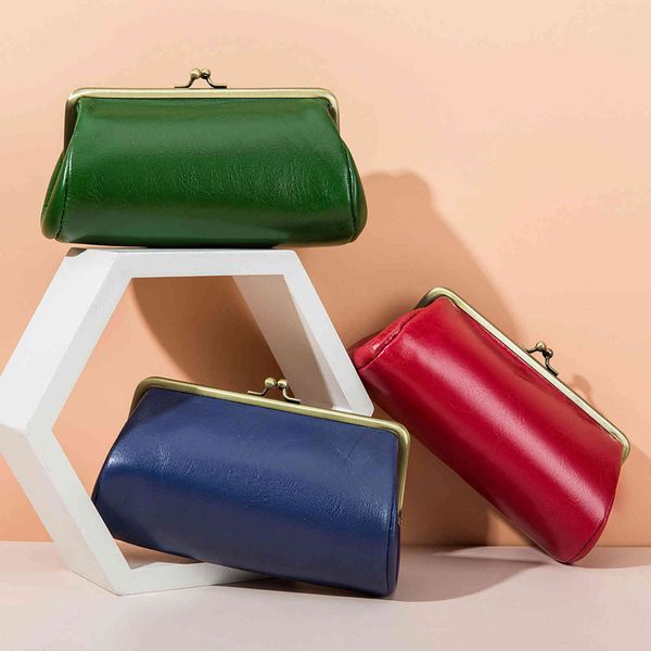 clip bag hand women's dinner wallet minority design metal buckle feminine