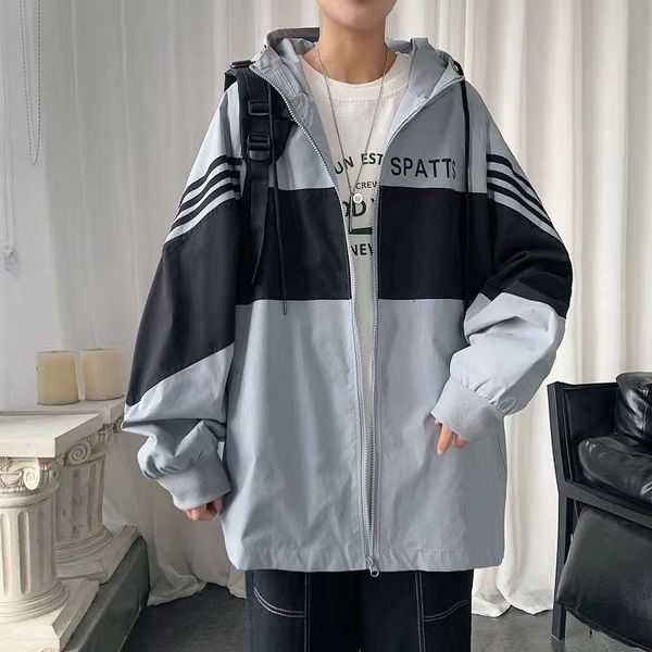 men's jackets men 's spring and autumn fat plus size loose color matching hooded jacket, Black;brown
men's jackets men 's spring and autumn fat plus size loose color matching hooded jacket, Black;brown