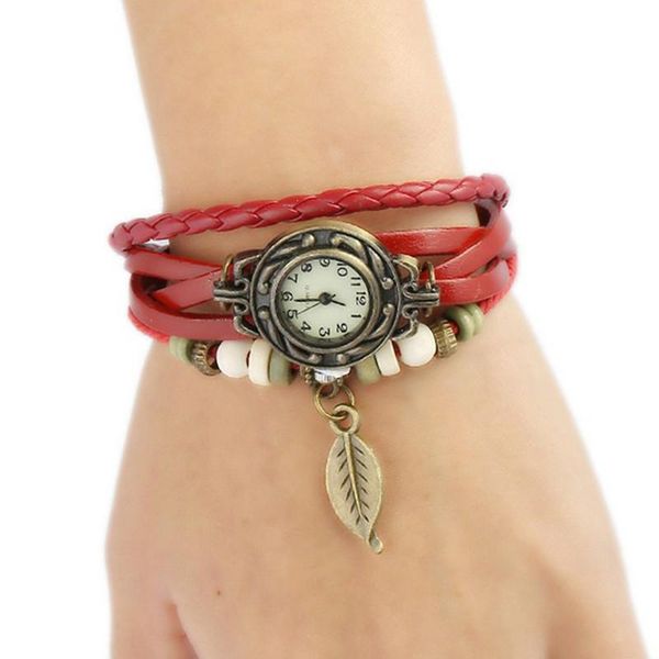 wristwatches hand woven fashion bracelet watch retro women's wholesale leather beaded luxury ladies, Slivery;brown
wristwatches hand woven fashion bracelet watch retro women's wholesale leather beaded luxury ladies, Slivery;brown