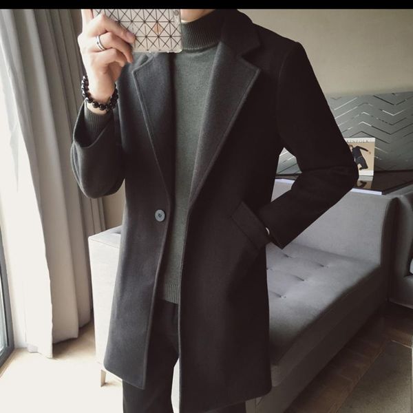 men's trench coats fall/winter men slim wool coat cashmere blend long black brown jacket woolen -3xl, Tan;black
men's trench coats fall/winter men slim wool coat cashmere blend long black brown jacket woolen -3xl, Tan;black