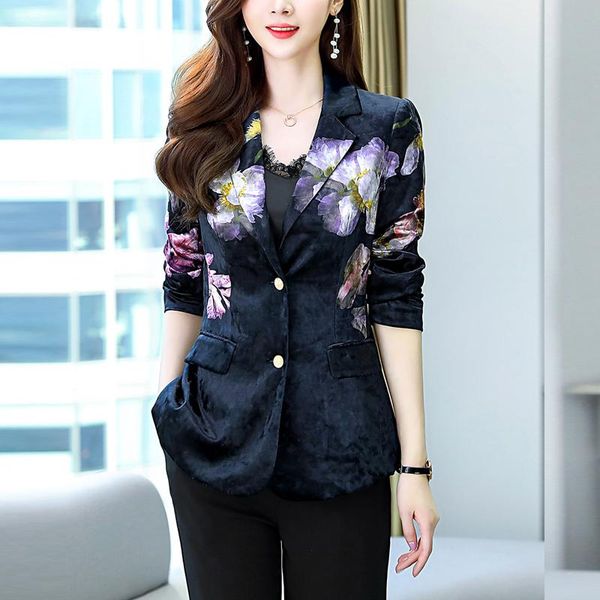 office ladies notched collar print women blazer single breasted spring autumn jacket 2021 casual pockets female suits coat women's & bl, White;black
office ladies notched collar print women blazer single breasted spring autumn jacket 2021 casual pockets female suits coat women's & bl, White;black