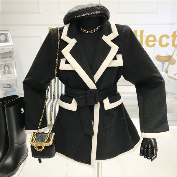 dress corresponding color temperature tweed female jacket spring 2021 niche little suit top, Black;gray
dress corresponding color temperature tweed female jacket spring 2021 niche little suit top, Black;gray