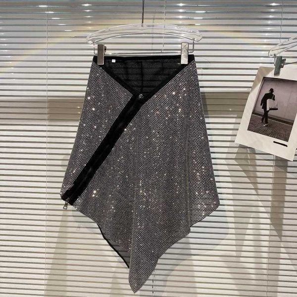 deat women diamonds zipper personality paste drill skirt high waist temperament fashion spring summer 11d1041 210709, Black
deat women diamonds zipper personality paste drill skirt high waist temperament fashion spring summer 11d1041 210709, Black
