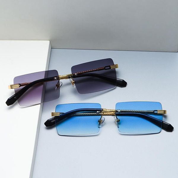 sunglasses jackjad vintage classic rectangle rimless style gradient metal women ins gold design sun glasses 8018, White;black
sunglasses jackjad vintage classic rectangle rimless style gradient metal women ins gold design sun glasses 8018, White;black