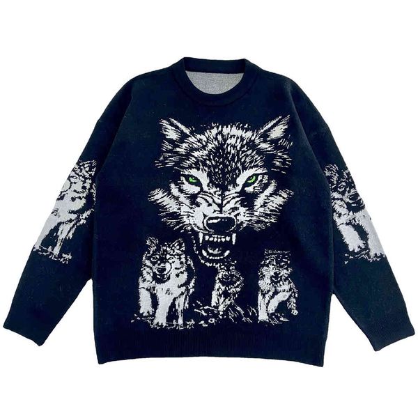 eridanus new vintage korean fashions hip hop mens 2021 wolf head winter pullover casual harajuku sweater male mzm108, White;black
eridanus new vintage korean fashions hip hop mens 2021 wolf head winter pullover casual harajuku sweater male mzm108, White;black